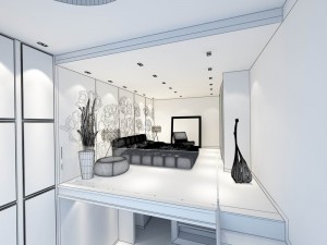 luxury stylish interior master bedroom - 07 Modello 3D
