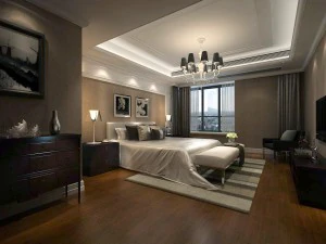 Luxuri&ouml;ses, stilvolles Hauptschlafzimmer &ndash; 09 3D Modell