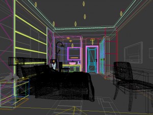 luxury stylish interior master bedroom - 10 Modelo 3D