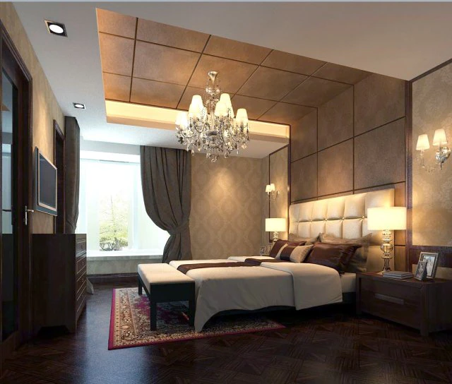 luxury stylish interior master bedroom - 11 3D Model .c4d .max .obj .3ds .fbx .stl .blend 