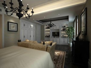 luxury stylish interior master bedroom - 13 Model 3D