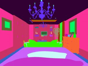 luxury stylish interior master bedroom - 13 3D Model