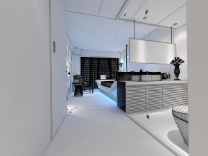 luxury stylish interior master bedroom - 14 3D Модель