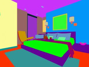 luxury stylish interior master bedroom - 15 3D Model