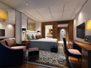 luxury stylish interior master bedroom - 17 3D Model