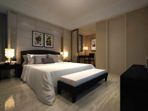 luxury stylish interior master bedroom - 18 3D Model