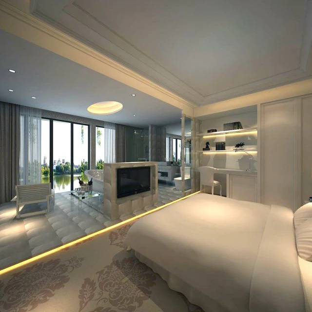 luxury stylish interior master bedroom - 19 3D Model .c4d .max .obj .3ds .fbx .stl .blend