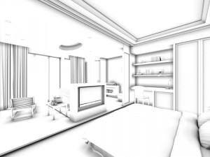 luxury stylish interior master bedroom - 19 Modèle 3D