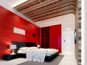 luxury stylish interior master bedroom - 21 3D Model