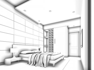 luxury stylish interior master bedroom - 21 3D 模型