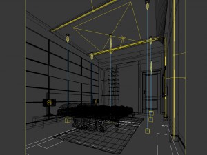 luxury stylish interior master bedroom - 21 3D 模型