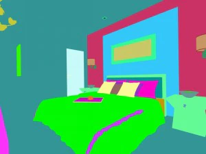 luxury stylish interior master bedroom - 22 3D Model