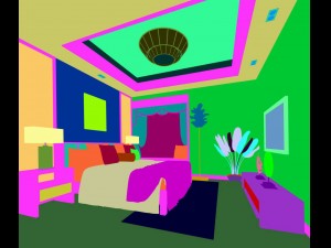 luxury stylish interior master bedroom - 24 3D मॉडल