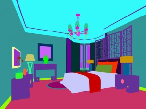 luxury stylish interior master bedroom - 27 3D 模型