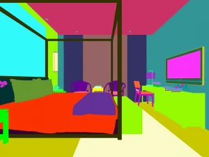 luxury stylish interior master bedroom - 32 3D Model