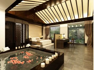 luxury stylish interior master bedroom - 34 3D Model