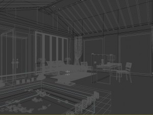 luxury stylish interior master bedroom - 34 3D Model