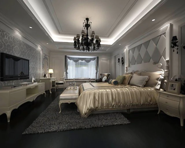 luxury stylish interior master bedroom - 35 3D Model .c4d .max .obj .3ds .fbx .stl .blend 