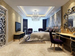 Luxuri&ouml;ses, stilvolles Hauptschlafzimmer &ndash; 38 3D Modell