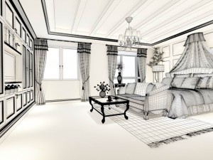 luxury stylish interior master bedroom - 42 Modelo 3D