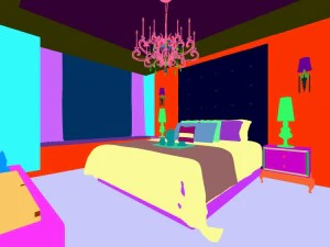 luxury stylish interior master bedroom - 43 3D Model