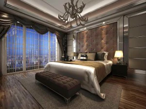 quarto principal luxuoso e elegante com interior - 45 Modelo 3D