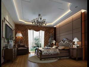 luxury stylish interior master bedroom - 51 Modelo 3D