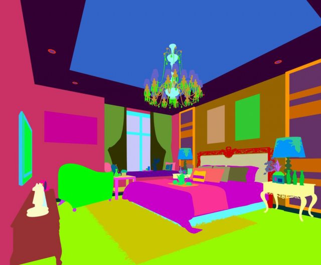 luxury stylish interior master bedroom - 56 Modelo 3D .c4d .max .obj .3ds .fbx .stl .blend 