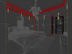 luxury stylish interior master bedroom - 56 Modelo 3D