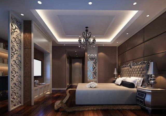 luxury stylish interior master bedroom - 57 3D Model .c4d .max .obj .3ds .fbx .stl .blend 