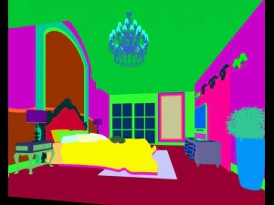 luxury stylish interior master bedroom - 59 3D Model