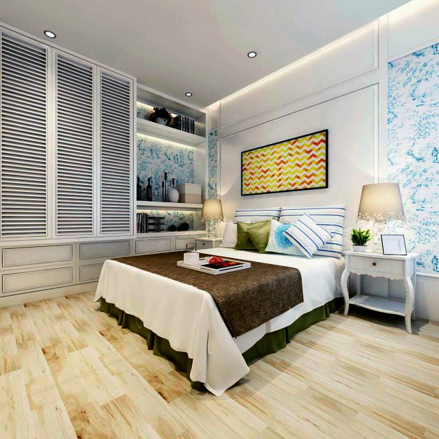 luxury stylish interior master bedroom - 62 3D Model .c4d .max .obj .3ds .fbx .stl .blend 
