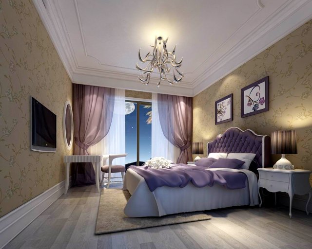 luxury stylish interior master bedroom - 63 Modelo 3D .c4d .max .obj .3ds .fbx .stl .blend 