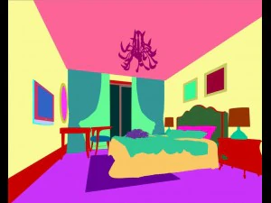 luxury stylish interior master bedroom - 63 3D Model