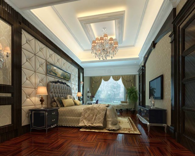 luxury stylish interior master bedroom - 66 Modelo 3D .c4d .max .obj .3ds .fbx .stl .blend 