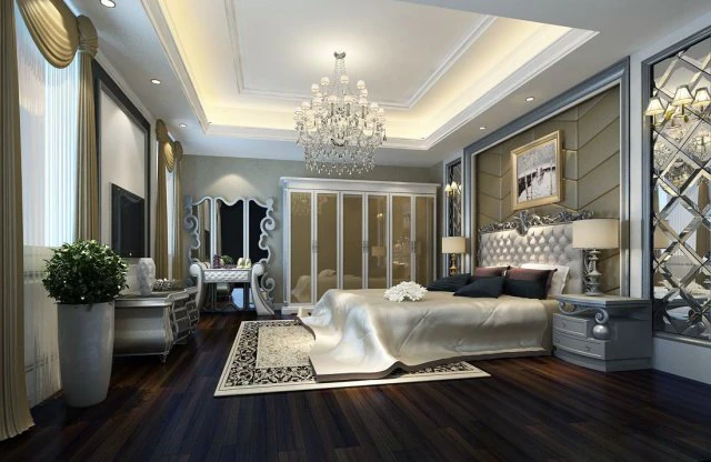 luxury stylish interior master bedroom - 69 3D Model .c4d .max .obj .3ds .fbx .stl .blend 