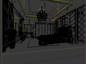 luxury stylish interior master bedroom - 69 Modèle 3D
