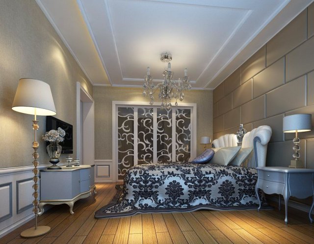 luxury stylish interior master bedroom - 70 3D मॉडल .c4d .max .obj .3ds .fbx .stl .blend 