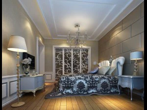 dormitorio principal interior elegante de lujo - 70 Modelo 3D