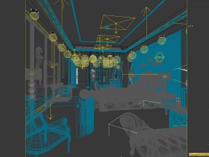 luxury stylish interior master bedroom - 74 Modelo 3D