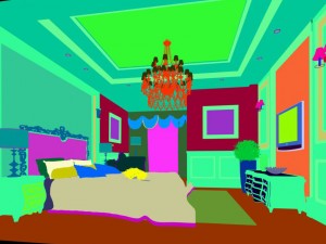 luxury stylish interior master bedroom - 76 3D Model