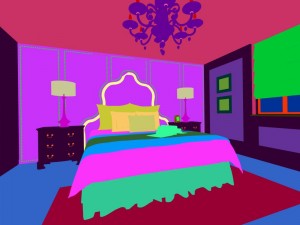luxury stylish interior master bedroom - 78 3D Model