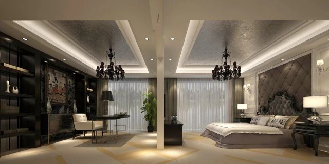 luxury stylish interior master bedroom - 81 3D Model .c4d .max .obj .3ds .fbx .stl .blend