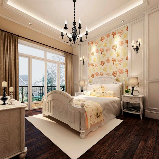luxury stylish interior master bedroom - 82 3D 模型 .c4d .max .obj .3ds .fbx .stl .blend 