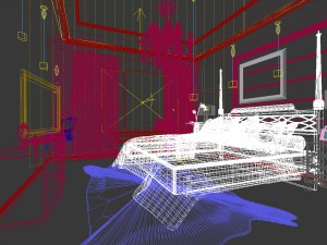 luxury stylish interior master bedroom - 83 3Dモデル
