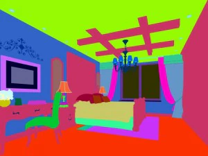 luxury stylish interior master bedroom - 87 3D Model