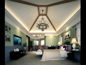 luxury stylish interior master bedroom - 88 3D मॉडल