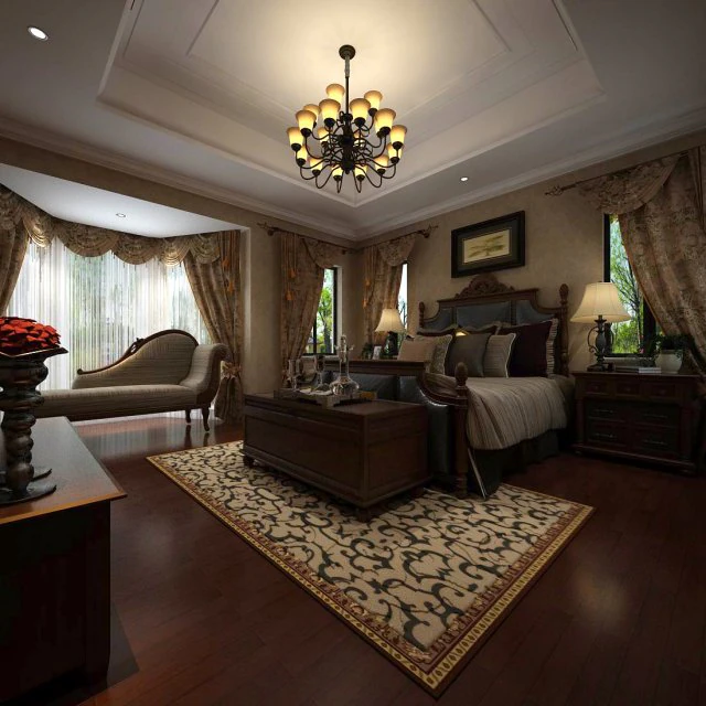 luxury stylish interior master bedroom - 89 3D Model .c4d .max .obj .3ds .fbx .stl .blend 