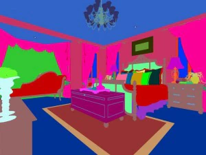 luxury stylish interior master bedroom - 89 3D Model