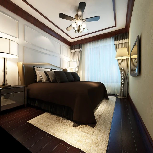 luxury stylish interior master bedroom - 90 3D Model .c4d .max .obj .3ds .fbx .stl .blend 